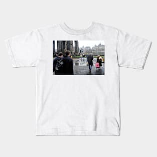 Crossing Princes Street - Edinburgh, Scotland Kids T-Shirt